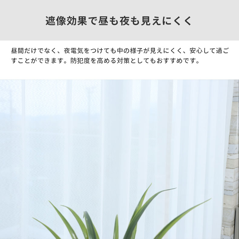 レースカーテン（薄地） リップ