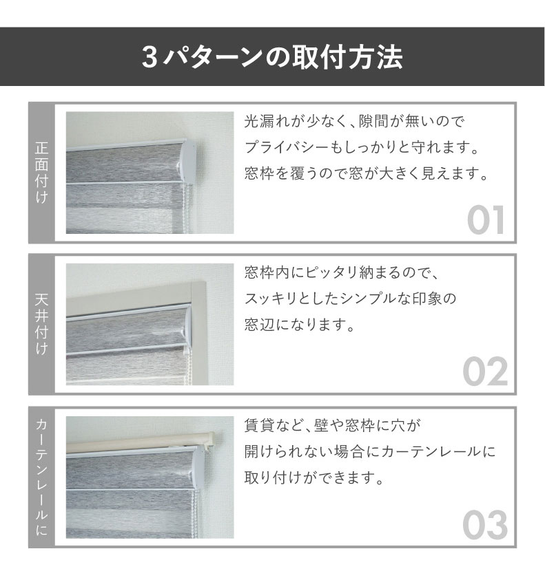 調光 遮光 ロールスクリーン バリーシャの機能
