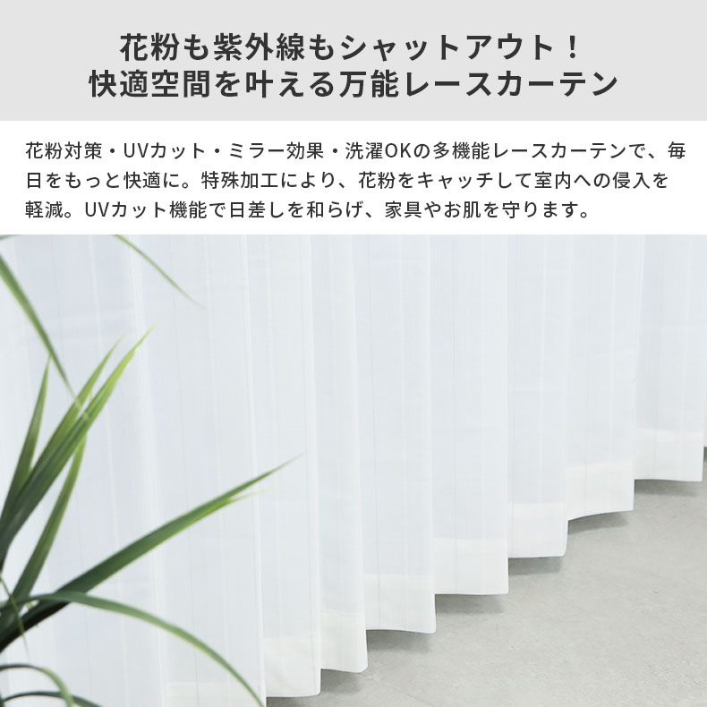 レースカーテン（薄地） PLC1357