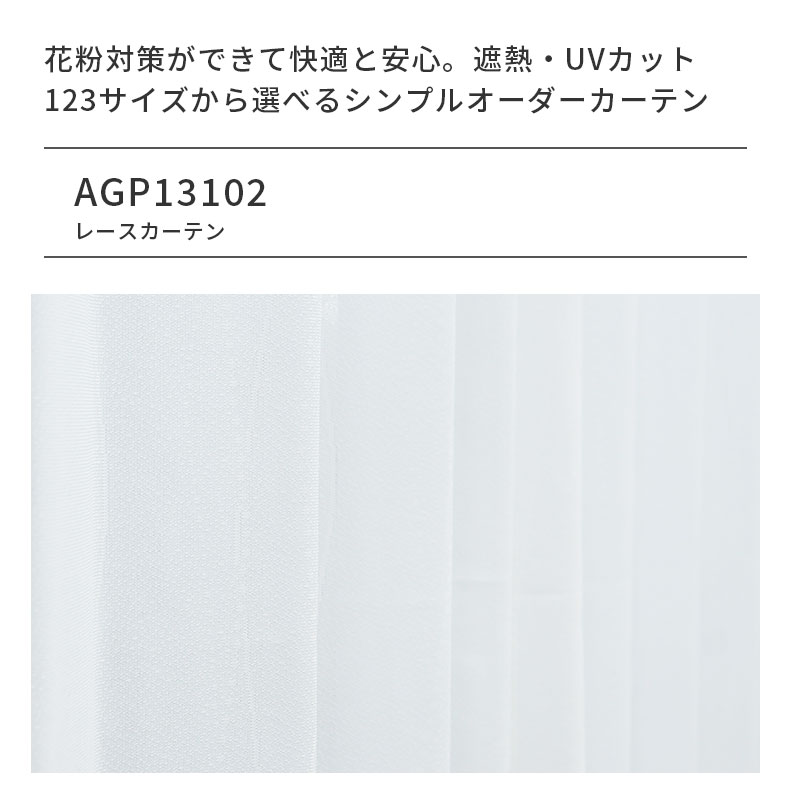 レースカーテン（薄地） AGP13102