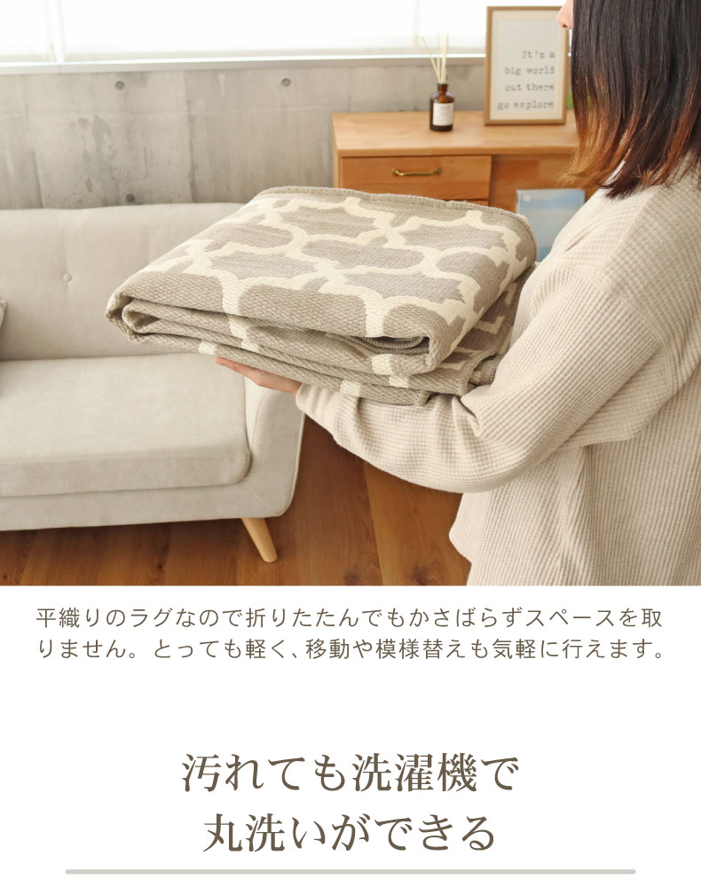 リバーシブル ラグ モロッカンの機能
