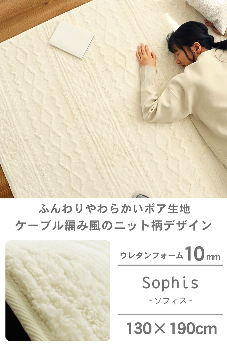 洗えるラグ ソフィス