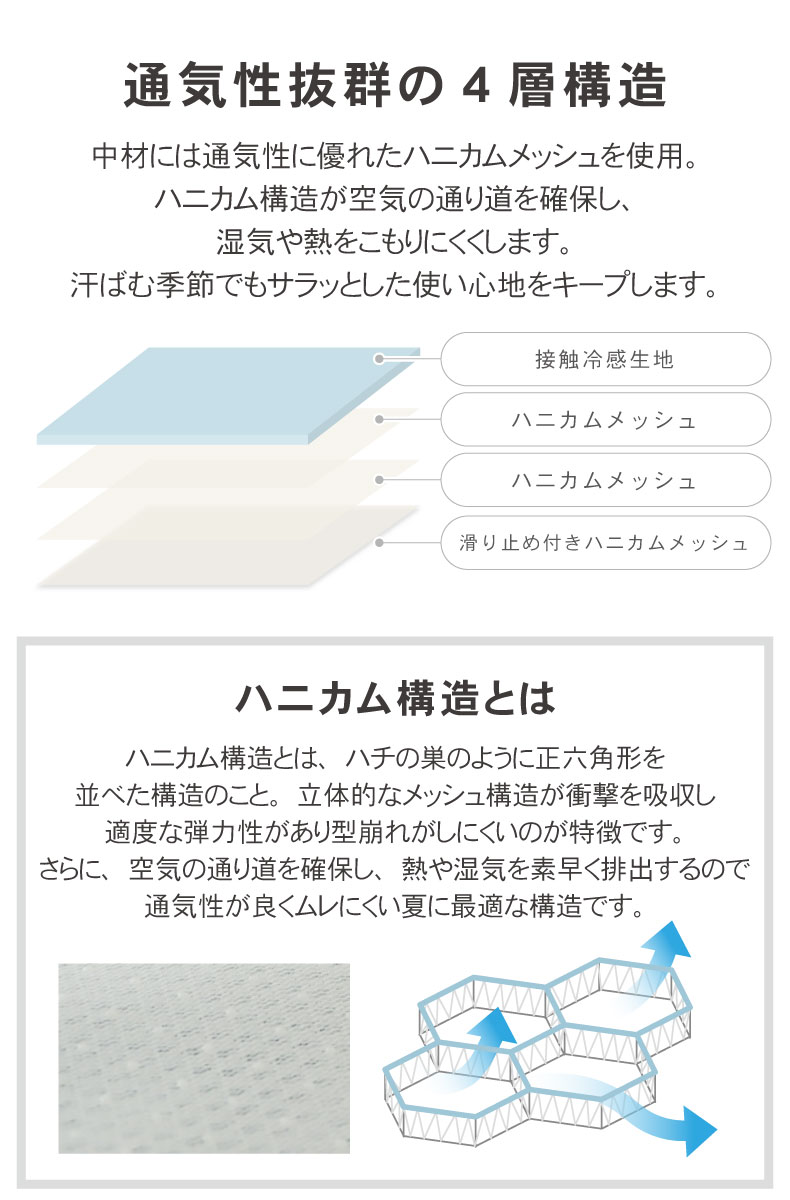 接触冷感ラグ マナクールの機能