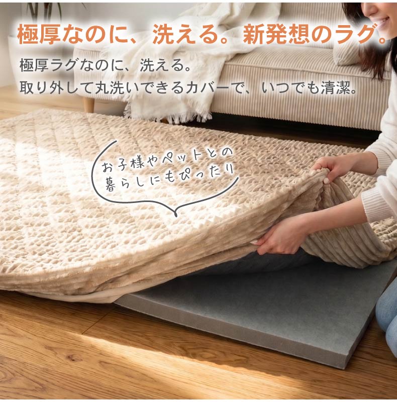 ラグパッド専用カバー フェリスの機能