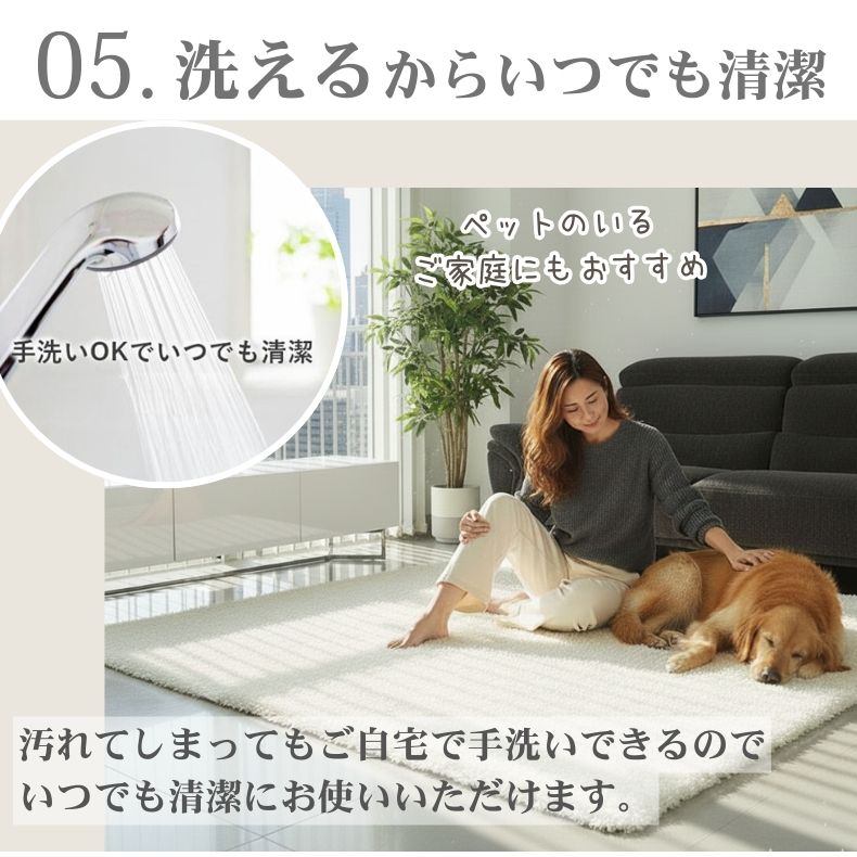 低反発ラグ シャンティアの機能