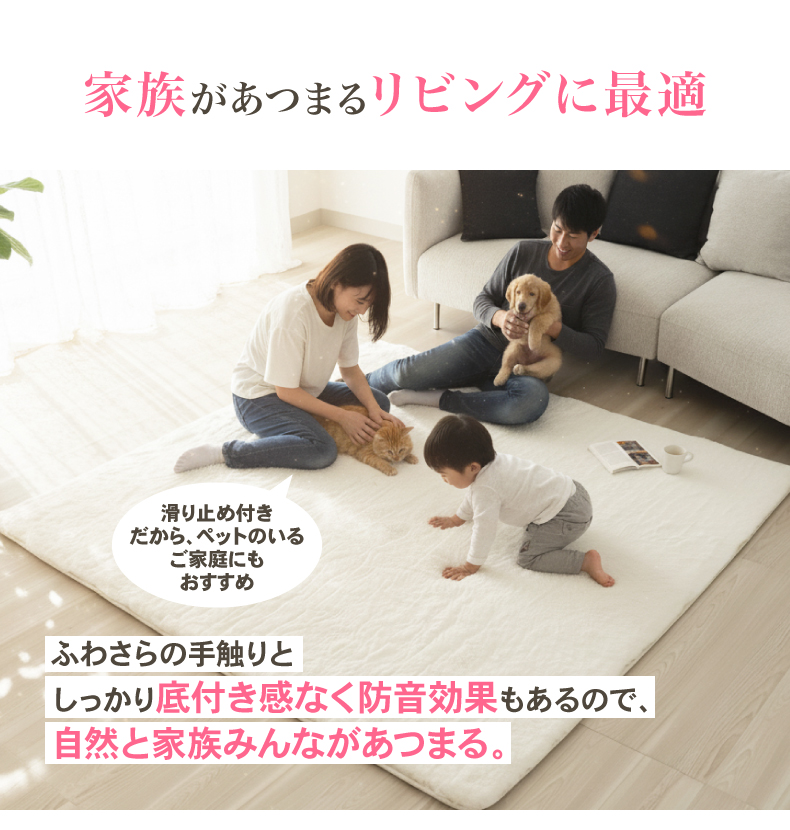 ラグ 極厚ロイヤルファーの機能