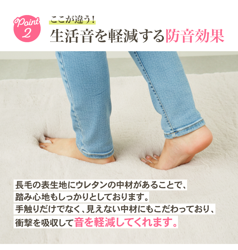 ラグ 極厚ロイヤルファーの機能