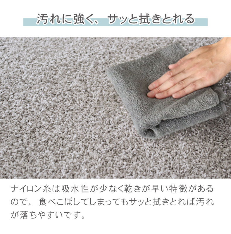ナイロンラグ ジャスパー（江戸間サイズ）の機能