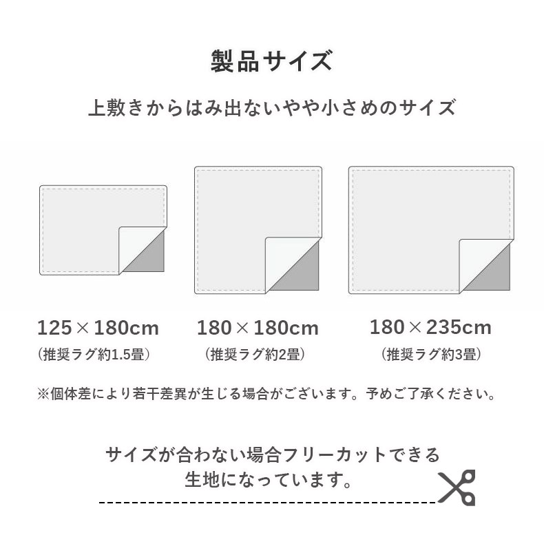 アンダーラグ 低反発 高反発 厚みが選べるラグパッド プラスワンの説明