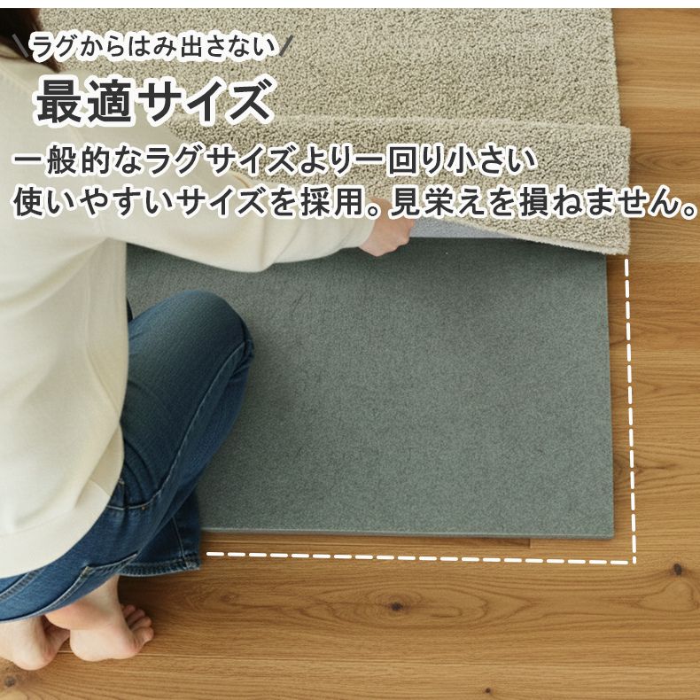 アンダーラグ 低反発 高反発 厚みが選べるラグパッド プラスワンの機能