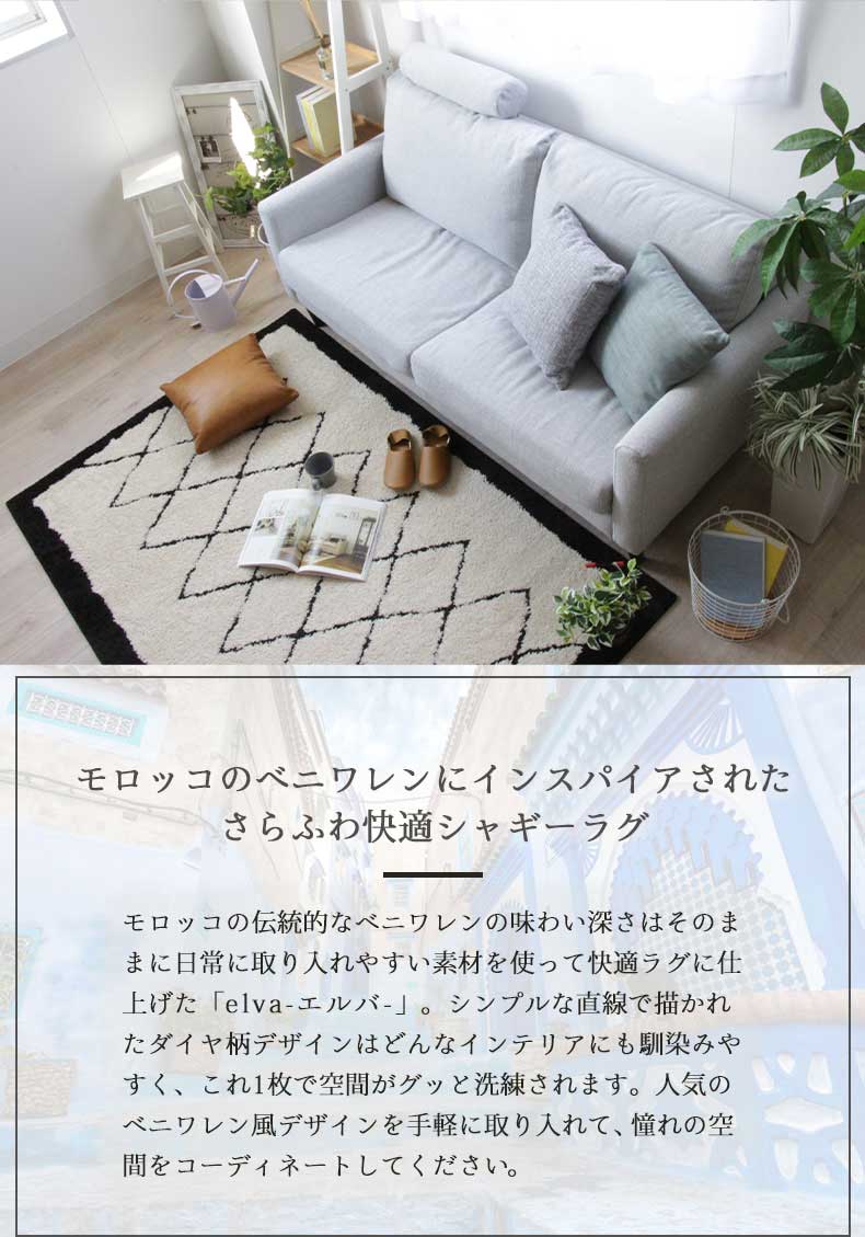 オリジナルラグ　エルバの使用例
