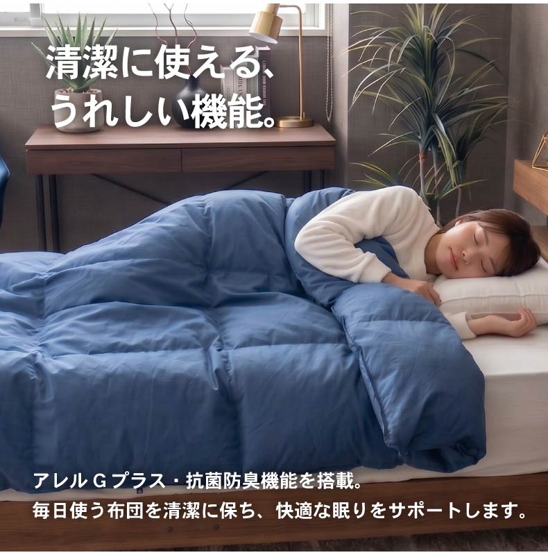シングルロング 立体羽根掛け布団 ネイティブブレンドダウンWDG20の機能