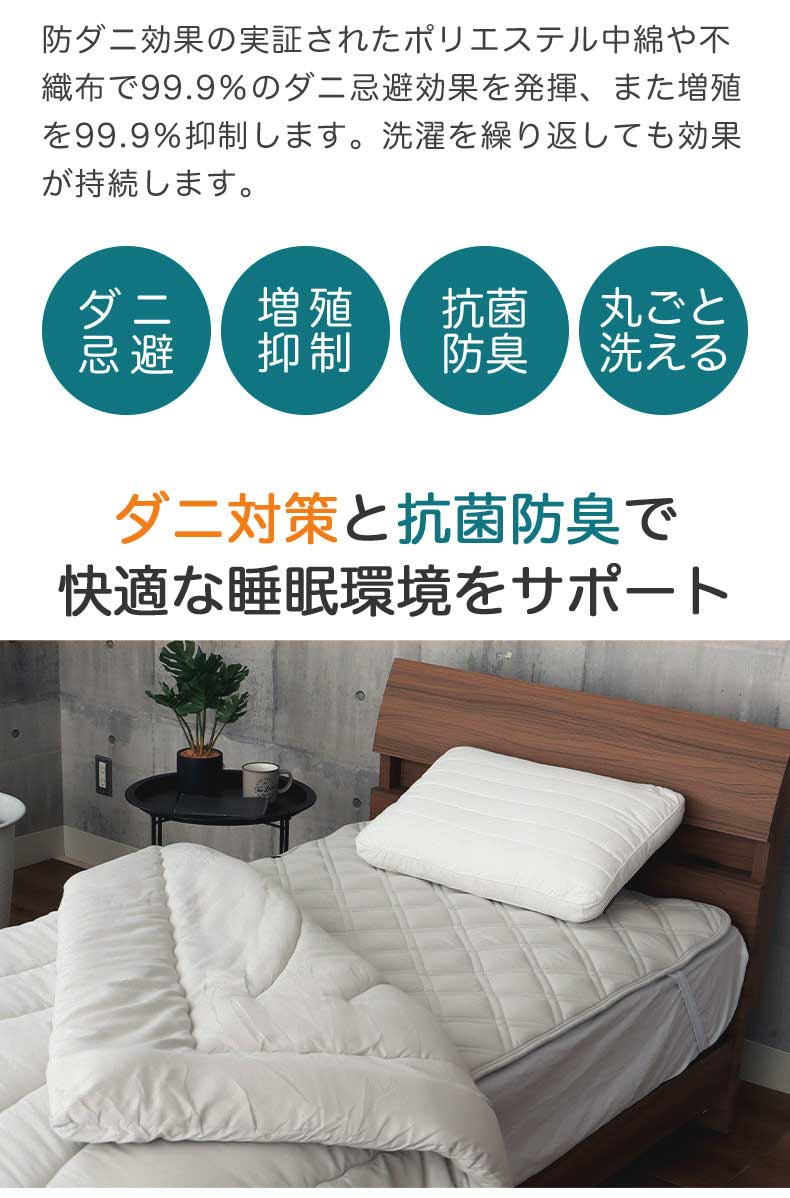 43x63cmまくら ダニスト