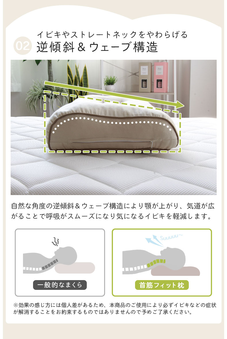 28x45 首筋フィット枕 そばがらの機能