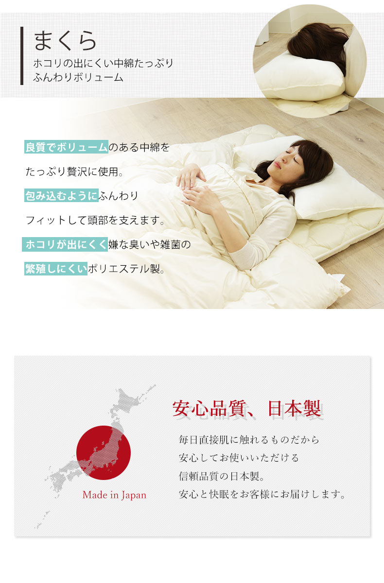 高機能組布団 3点セットの機能