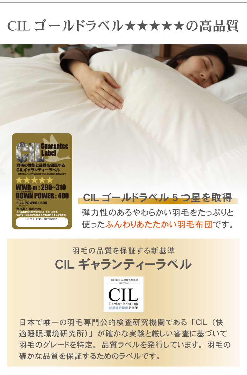 羽毛掛け布団 マナダウンWDD93の機能