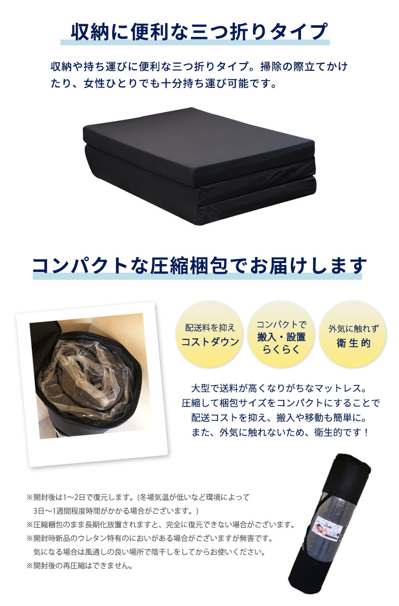 8cm中反発マットレス　ユニオンの説明