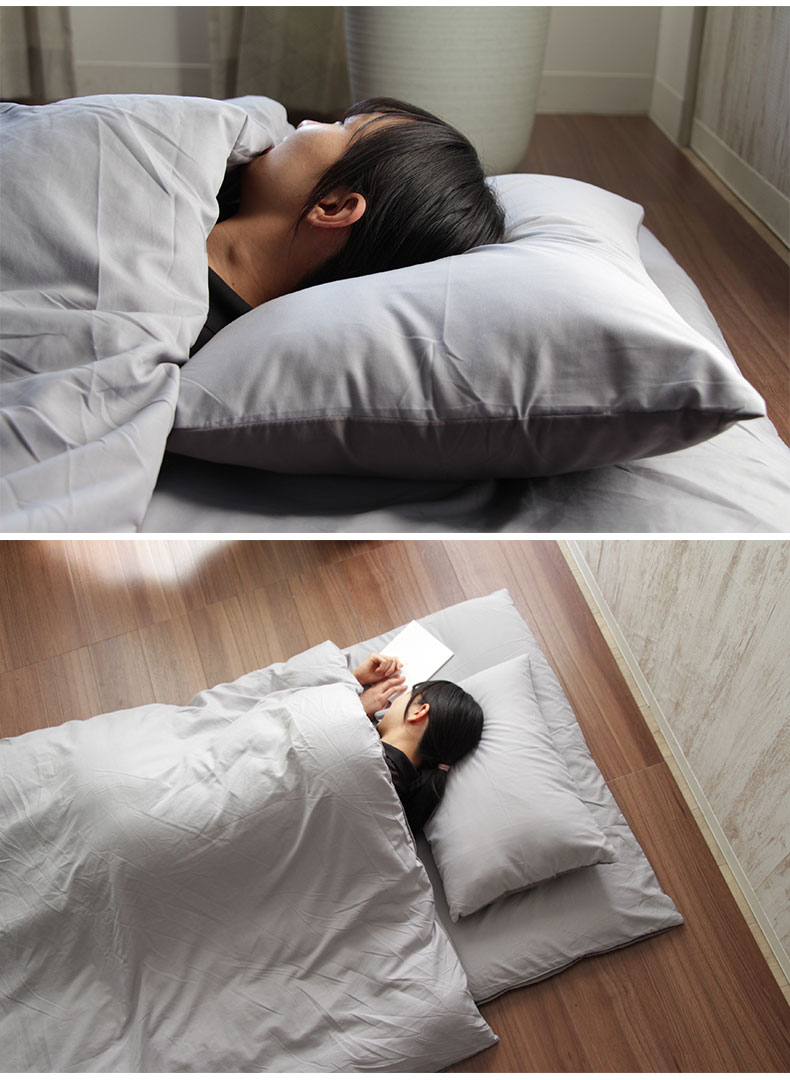 リバーシブル布団カバー3点セット CALMの使用例