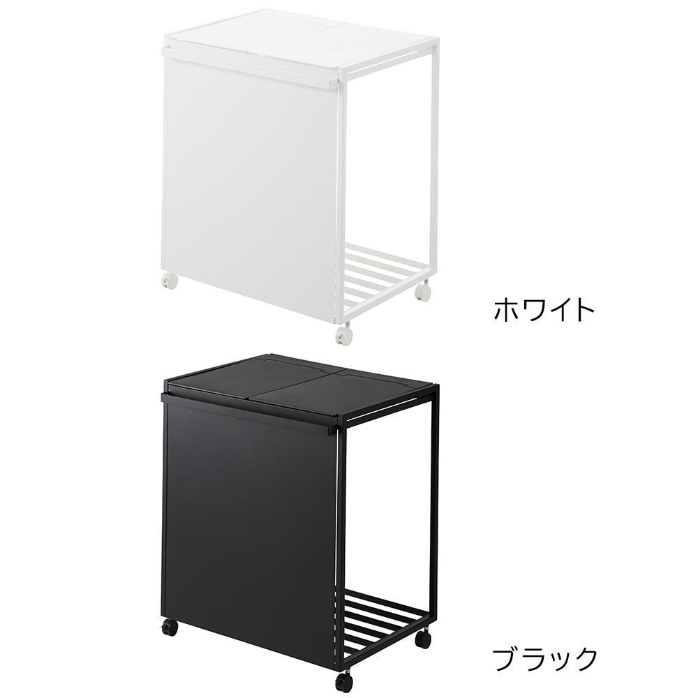 蓋付き目隠し2分別ダストワゴン タワーのカラー
