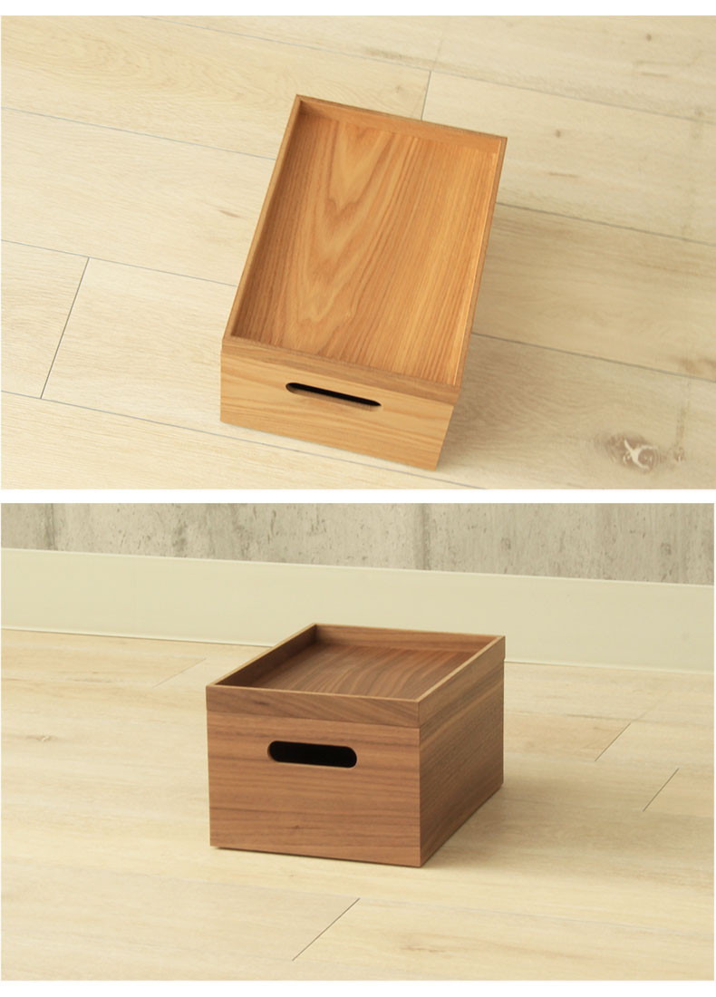 幅19cm 木製フタトレーの使用例