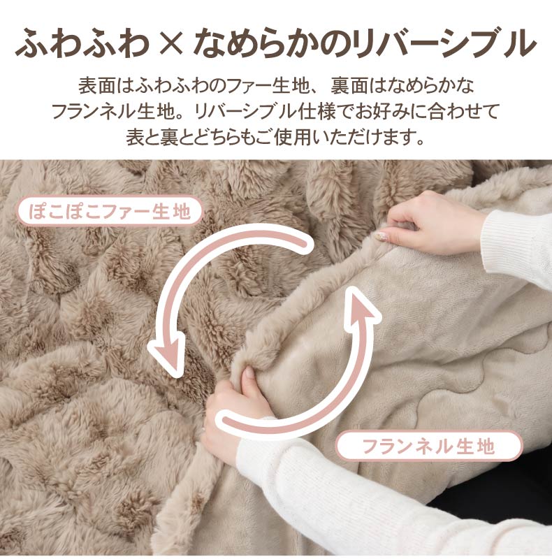 薄掛け円形こたつ布団 ポコラ26の機能