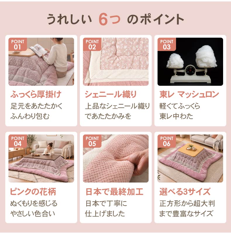 こたつ厚掛け布団 ミノールの機能