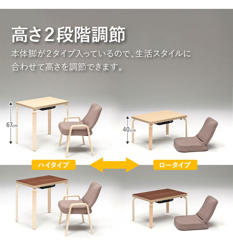 1人用パーソナルコタツ MDT-01の機能