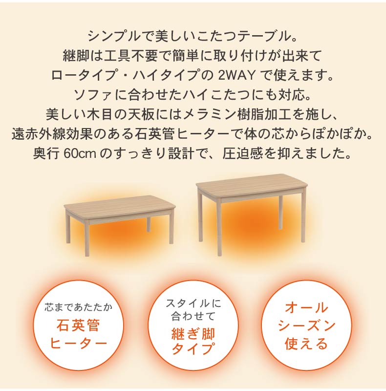 こたつ アルトの機能