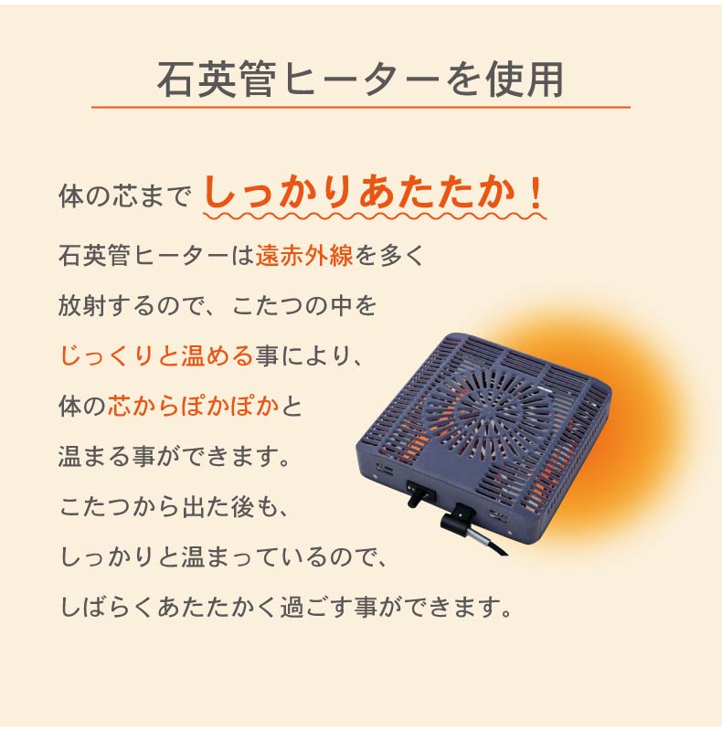 こたつ アルトの機能