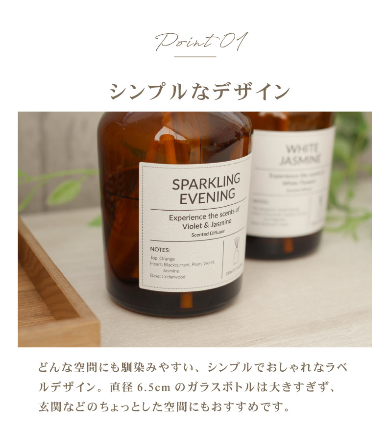 リードディフューザー2本セット ブランチの機能