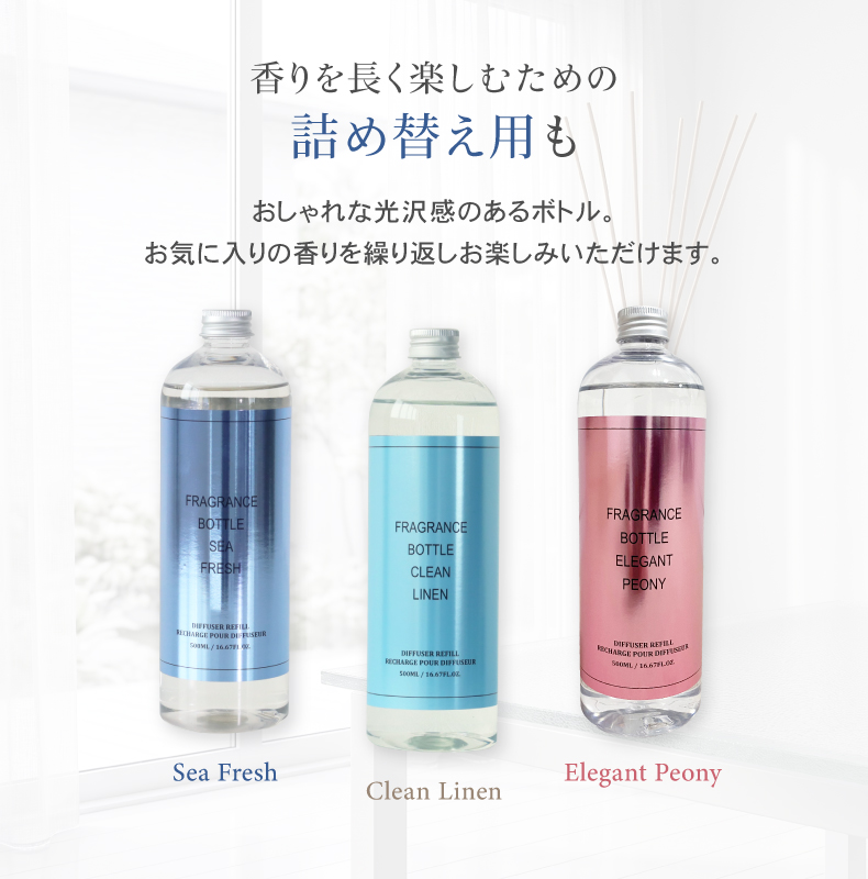 リードディフューザー12本セット ブーケ2の機能