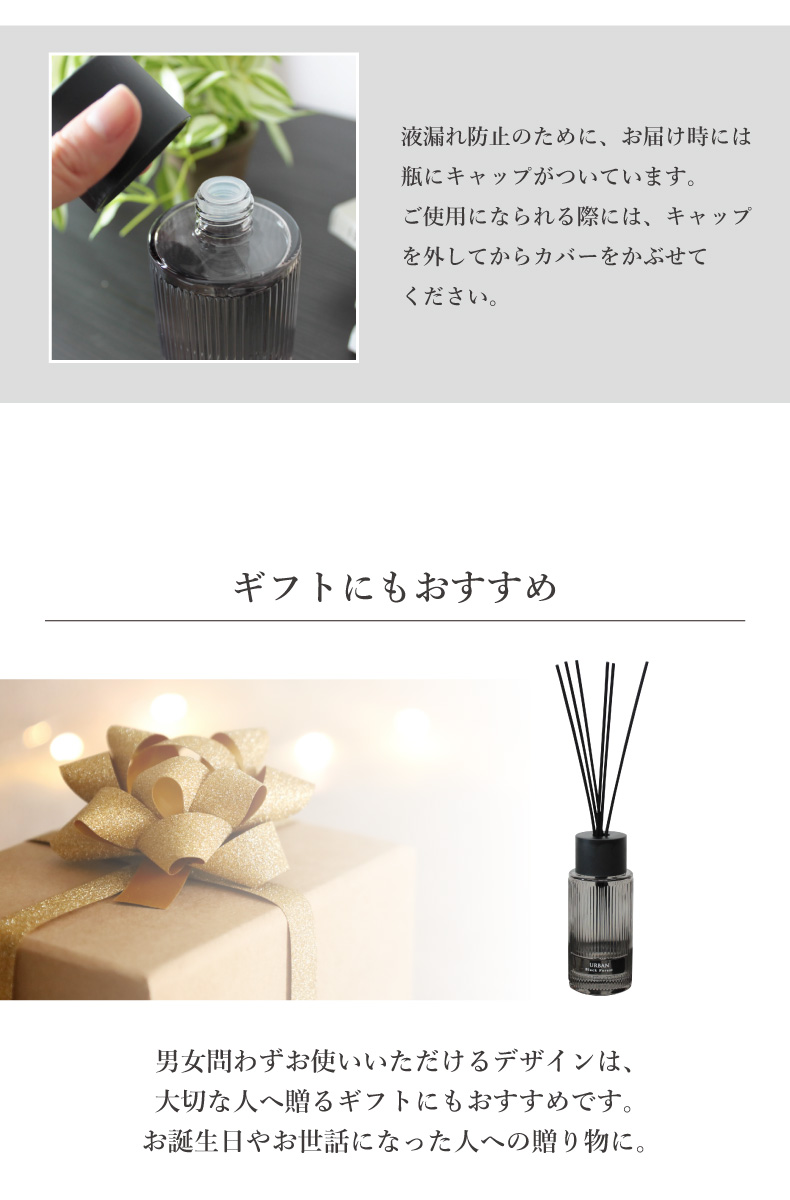 190ml リードディフューザー2本セット アーバンの機能