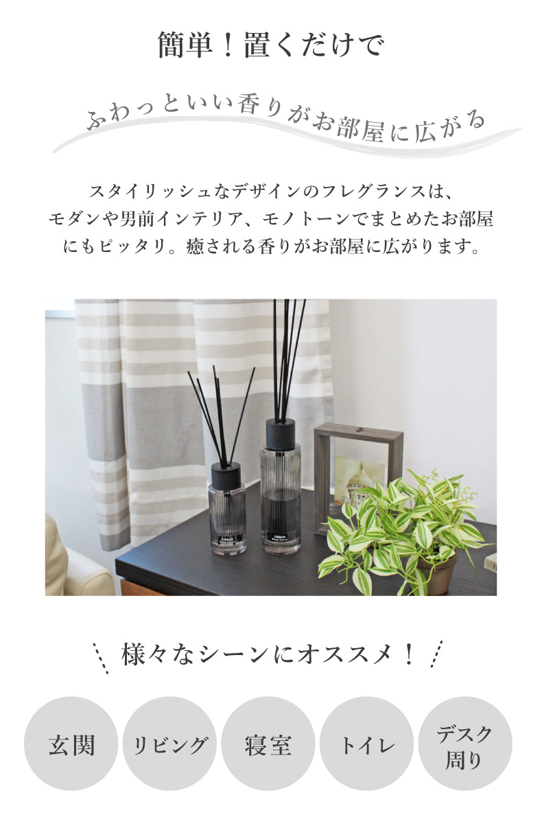 400ml リードディフューザー2本セット アーバン