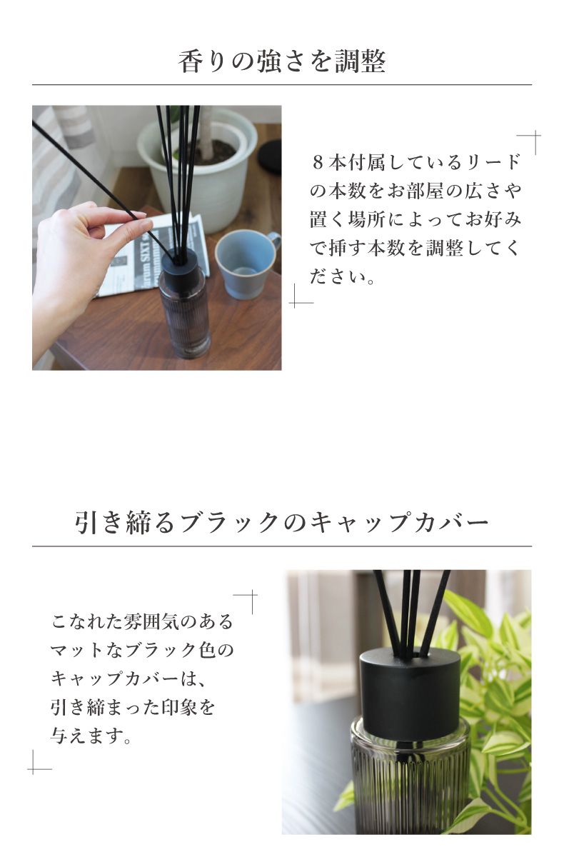 400ml リードディフューザー2本セット アーバンの機能