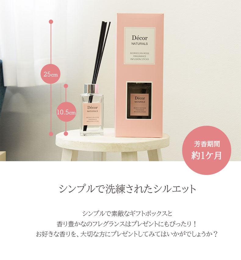 リードディフューザー デコール 2個セットの機能
