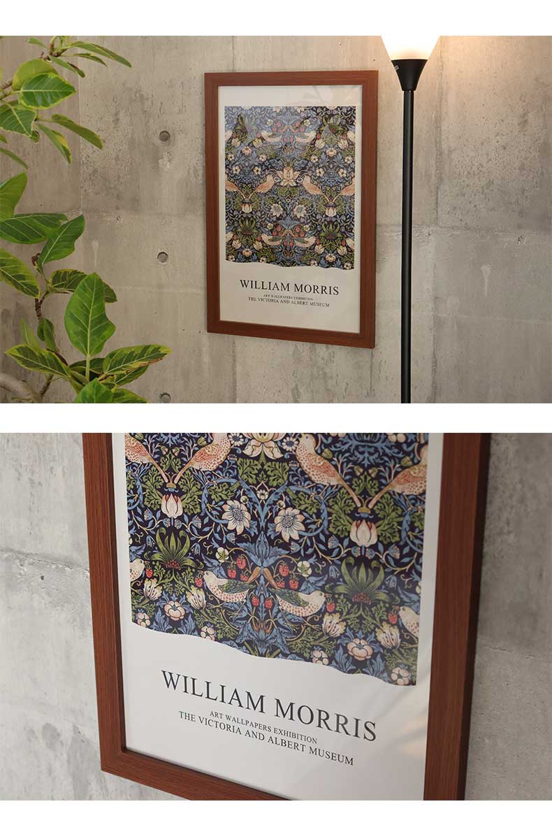 40×60cm ウォールアート モリス いちご泥棒の機能