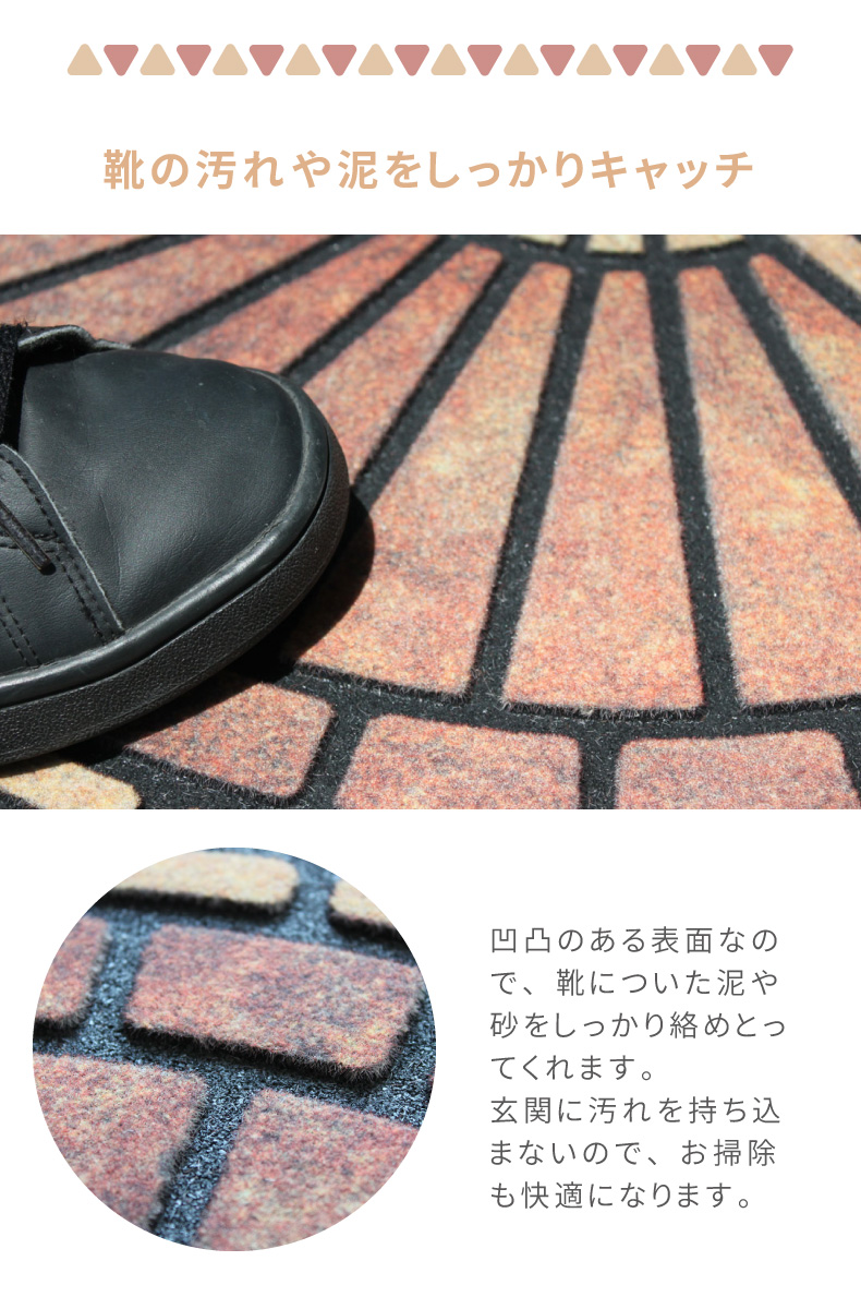 ドアマット アーチタイルの機能