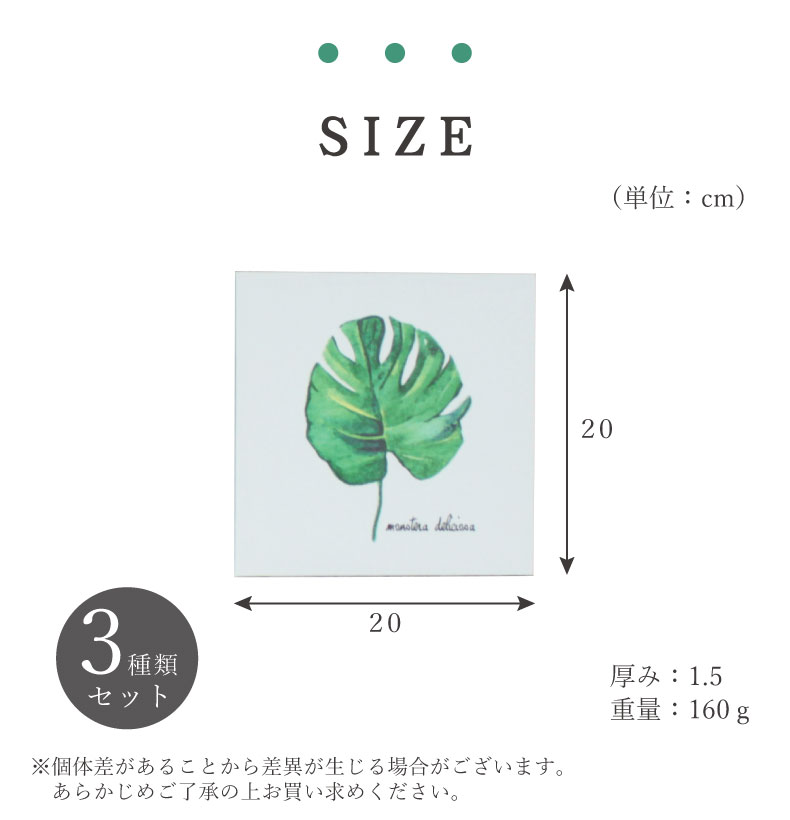 ミニキャンバスアート 3点セットのサイズ1