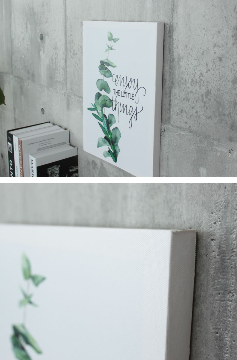 キャンバスアート enjoy the little things2の使用例