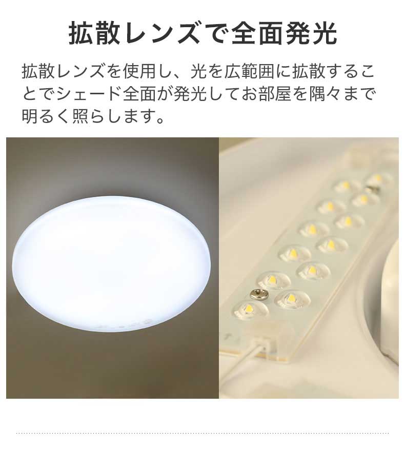 LEDシーリングライト 6畳調光 カストルの機能