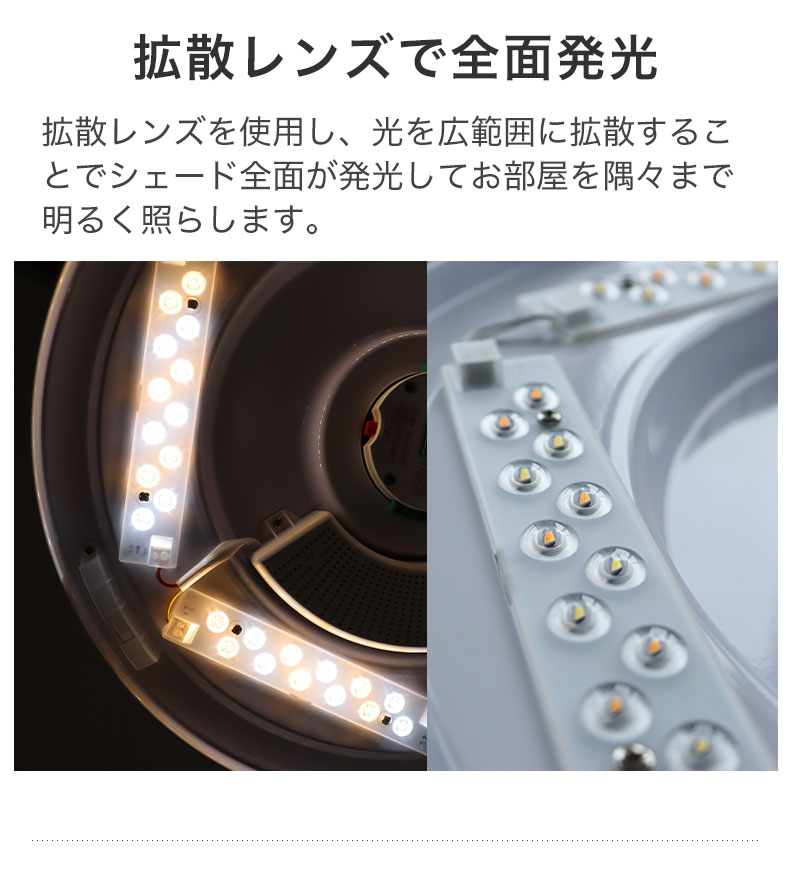 LEDシーリングライト8畳 木目 カンケルの機能