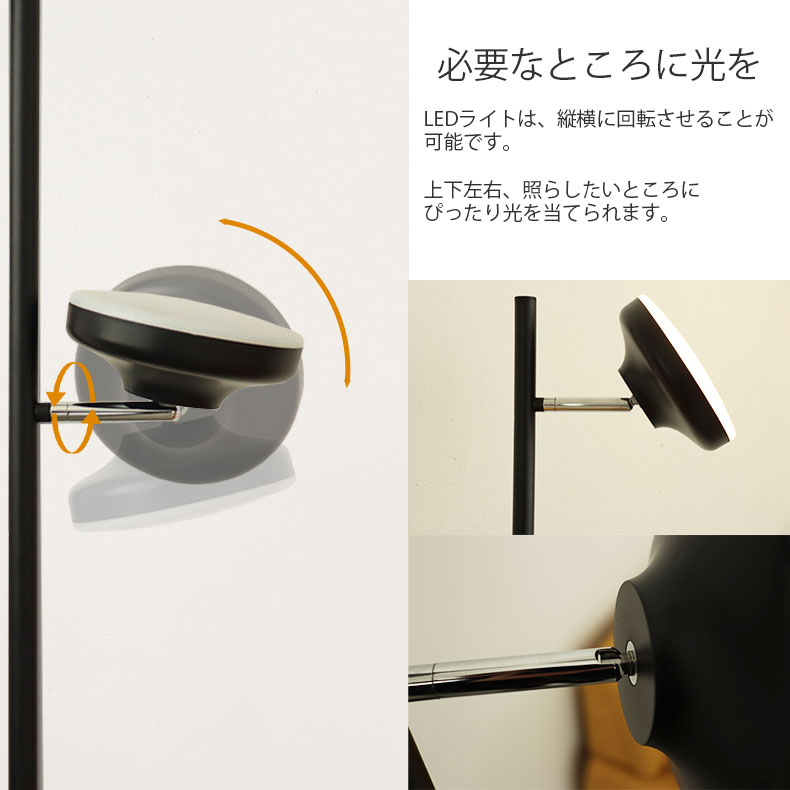 3灯LEDフロアライト スピカの機能
