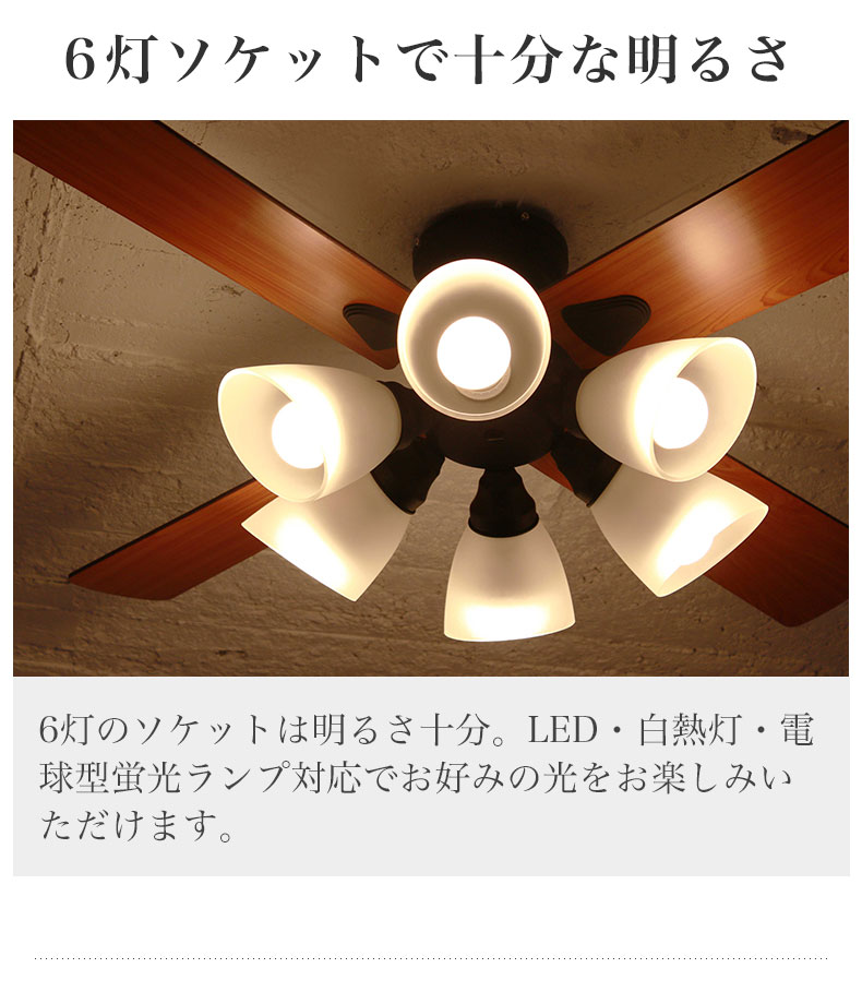 シーリングファン Windouble (6-lights) の機能