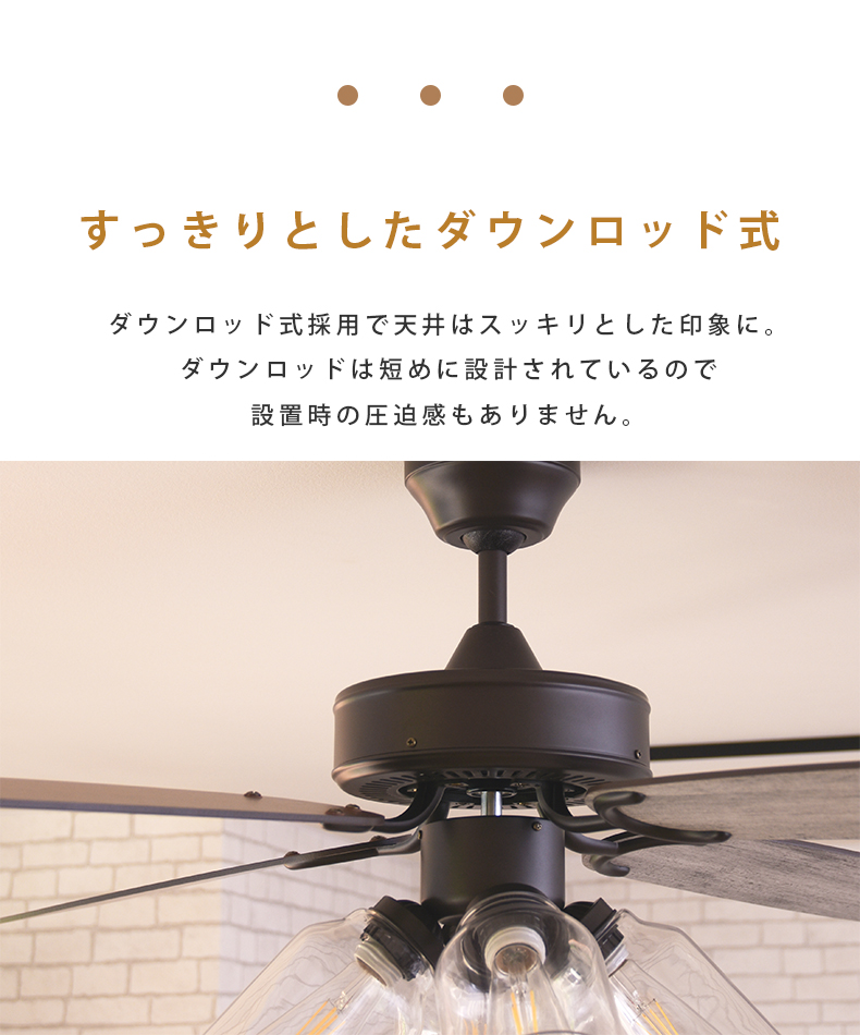 シーリングファン JE-CF027の機能
