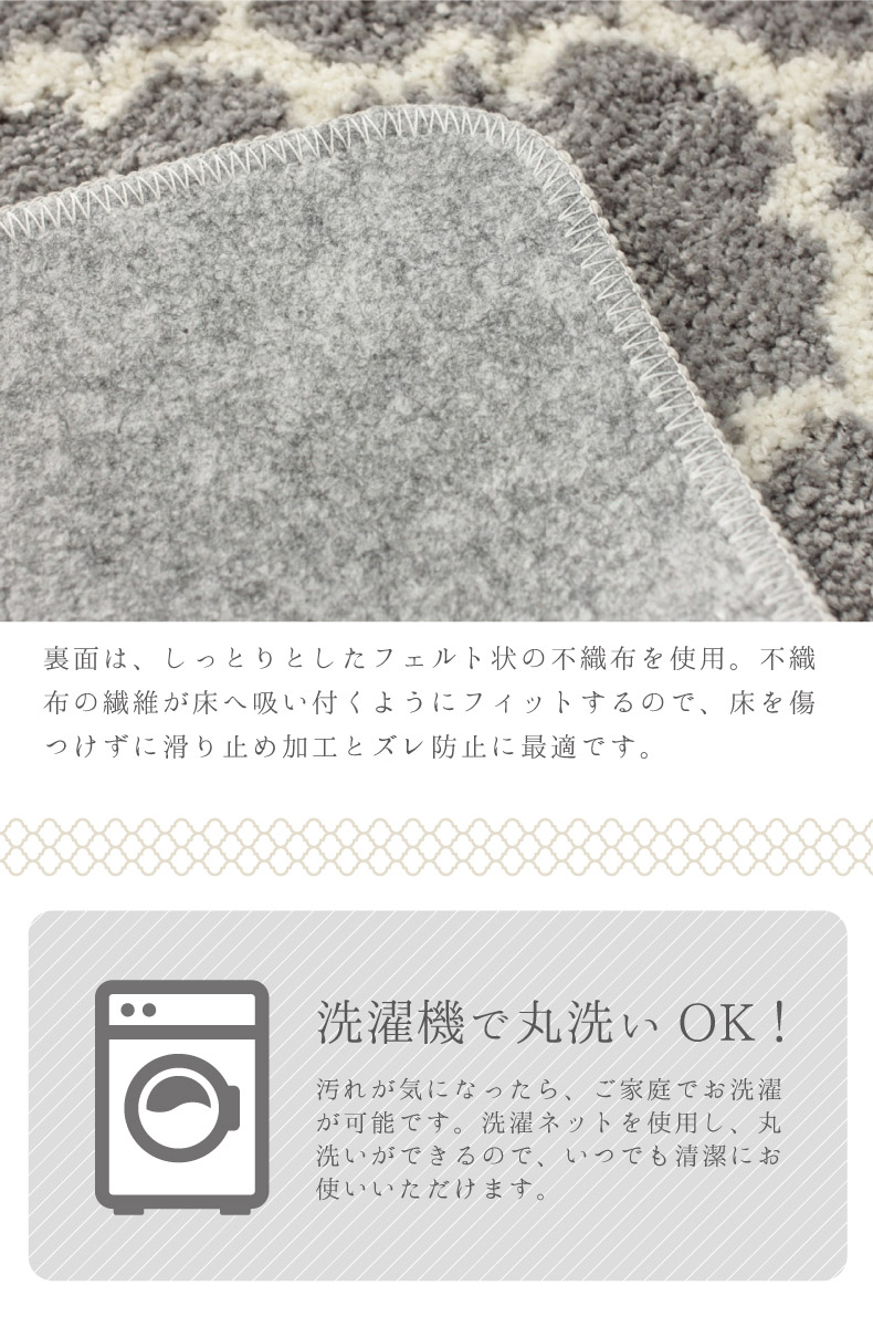 45ｘ65 バスマット モロッカンの機能