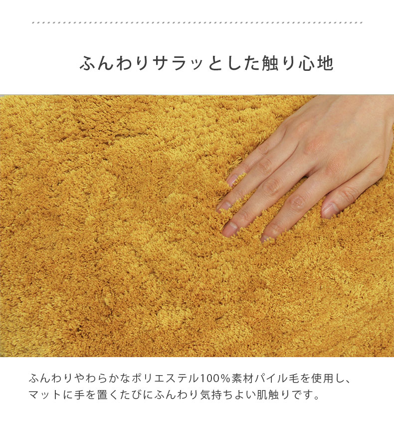 60×55 トイレマット サラの素材