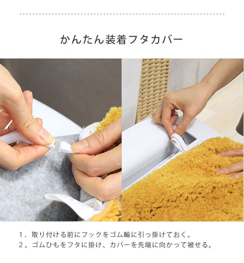 洗浄型フタカバー サラの機能