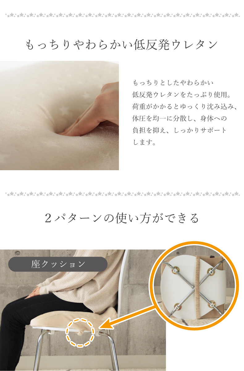 低反発機能シートクッション マイクロスターの機能