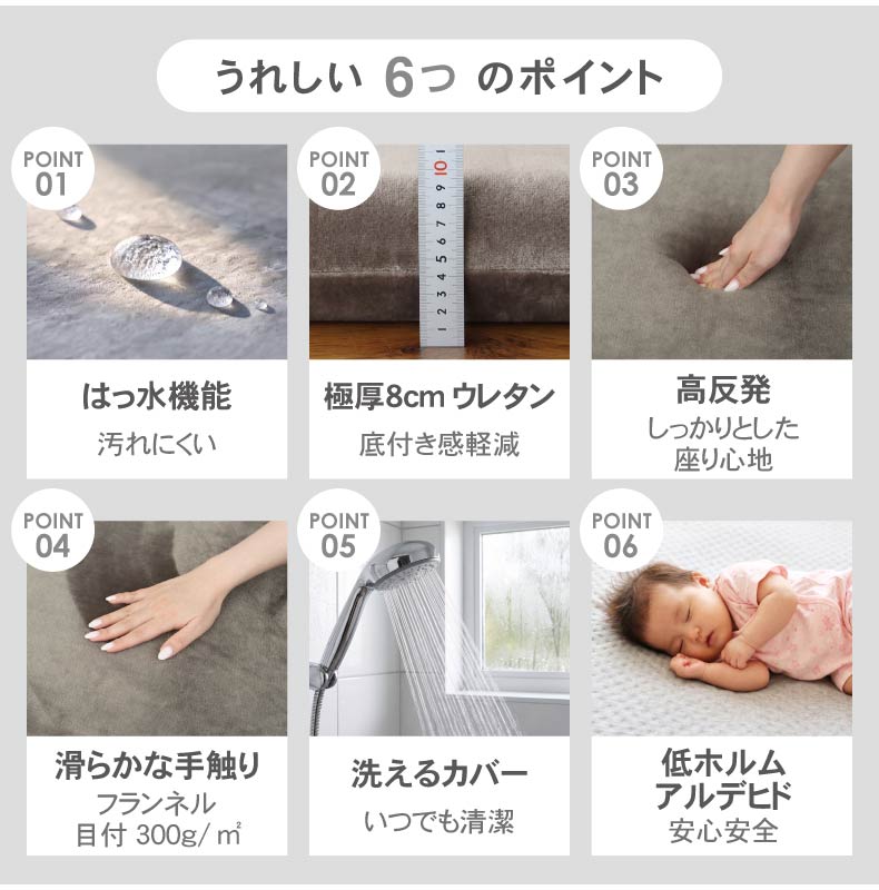 ごろ寝マット はっ水ロジャーの機能