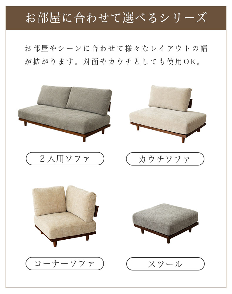 コーナー部分ソファ バリ2の機能
